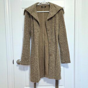 Long wool blend cardigan sweater medium Made in Canada